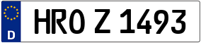 Trailer License Plate